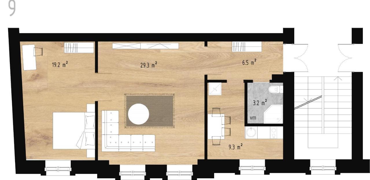 Appartamento Gourmet Storie'S Ap 68Sqm Renovated Free Parking Riga Esterno foto
